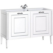 Тумба напольная с раковиной Aquanet Паола 120 см 181763, белый/серебро - фото 