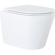 Унитаз подвесной безободковый Azario Teramo 0053 с крышкой микролифт, Цвет производителя: белый - фото 