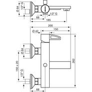Смеситель для ванны Emmevi Ade CR78001LA - фото 2