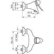 Смеситель для душа Emmevi Cheope CR5002 - фото 2
