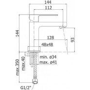 Смеситель для раковины Paffoni Elle EL071CR, хром - фото 4
