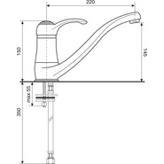 Смеситель для кухни Emmevi Harmony CR22095 - фото 2