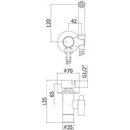 Набор для гигиенического душа Paffoni Tweet Round ZDUP110CR - фото 2