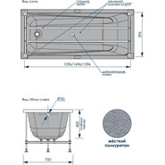 Ванна акриловая Loranto Calgary 150x70 см, Размер - мм: 1500х700 - фото 5