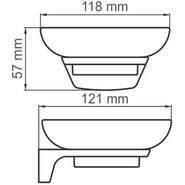 Мыльница WasserKraft Wiese Glan K-5129, цвет чёрный - фото 6