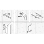 Крючок WasserKraft Sauer K-7923, цвет золото - фото 3