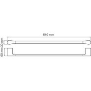 Полотенцедержатель WasserKraft Glan K-5130, цвет чёрный - фото 4