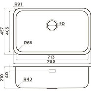 Кухонная мойка Omoikiri Omi 76-U/I IN (4993500), нержавеющая сталь, Цвет производителя: нержавеющая сталь - фото 3