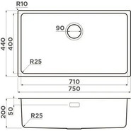 Кухонная мойка Omoikiri Tadzava 75-U/I (4993501) 1,0 мм, нержавеющая сталь, Цвет производителя: нержавеющая сталь - фото 4