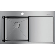 Кухонная мойка Omoikiri Akisame 86-IN-L (4993760) 1,2 мм, нержавеющая сталь - фото 