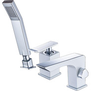 Смеситель для ванны Lemark Contest LM5845CW, хром/белый - фото 