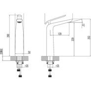Смеситель для раковины высокий Lemark Melange LM4909CW, хром/белый - фото 6