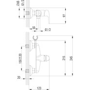 Набор для гигиенического душа Lemark Pramen LM3318B, бронза - фото 2