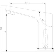 Смеситель для раковины электронный Lemark Project LM4655CE - фото 4