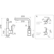 Смеситель для кухни Omoikiri Nakagawa 2 PLUS GB 4994343, графит - фото 2