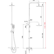 Душевая стойка Lemark Tropic LM7006C, хром/белый - фото 4