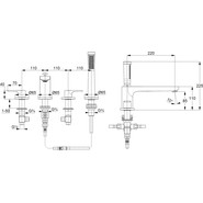 Смеситель для ванны Kludi Zenta SL 484240565 - фото 2
