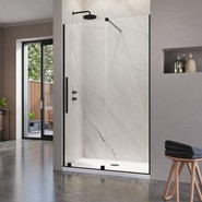 Душевая дверь Radaway Furo Black DWJ 110 см 10107572-54-01R (стекло 8 мм), черный/прозрачное - фото 