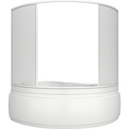 Шторка для ванны Bas Лагуна 1700х1450 мм, белый/матовое (пластик) - фото 2