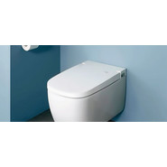 Унитаз-биде подвесной безободковый Vitra V-Care Basic 5674B003-6193 с крышкой микролифт - фото 5