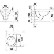 Унитаз подвесной безободковый Jika Dino 8.2137.7.000.000.1 - фото 2
