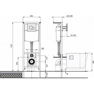 Инсталляция с подвесным унитазом Santeri Альфа 1.3816.4.S00.00B.0 - фото 6