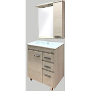 Зеркало-шкаф Comforty Марио 75 см, сосна лоредо - фото 3