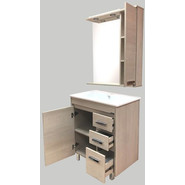 Зеркало-шкаф Comforty Марио 75 см, сосна лоредо - фото 4