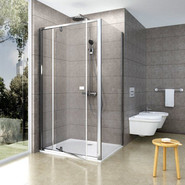 Душевое ограждение Ravak Pivot PPS+PDOP2-100x100 см, сатин/прозрачное - фото 4