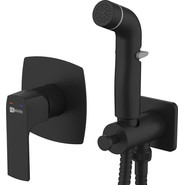 Набор для гигиенического душа Lemark Ursus LM7219BL, черный - фото 