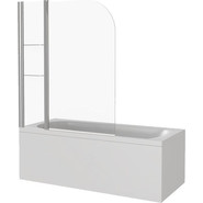 Шторка для ванны Bas Screen HS-100-C-CH 1000х1400 мм, хром/прозрачное - фото 