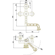 Душевая стойка Bronze de Luxe Windsor 10120PF, бронза - фото 4