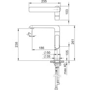 Смеситель для раковины высокий Ravak Flat - FL 016.00 X070125 - фото 3