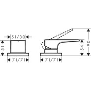 Смеситель для ванны Hansgrohe Metropol 32548000 - фото 2