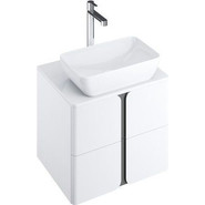 Тумба подвесная со столешницей Ravak Balance 600 X000001367, белый/графит - фото 2