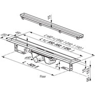 Трап Ravak Floor 1050 X01432 (под плитку), Цвет производителя: нержавеющая сталь, Размер трапа: 1050 - фото 3