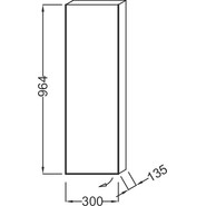 Пенал подвесной Jacob Delafon Rythmik 30 см L EB1058G-E70, арлингтонский дуб - фото 2