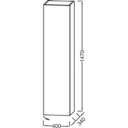 Пенал подвесной Jacob Delafon 40 см R EB1850D-N18, белый глянцевый - фото 2