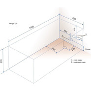 Ванна акриловая Тритон Ультра 150х70 см, Размер - мм: 1500х700 - фото 6