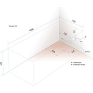 Ванна акриловая Тритон Ультра 160х70 см, Размер - мм: 1600х700 - фото 6
