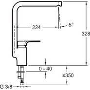 Смеситель для кухни Jacob Delafon Aleo+ E72358-CP - фото 2