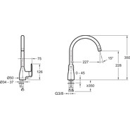 Смеситель для кухни Jacob Delafon Kumin E99477-CP - фото 3