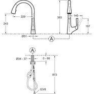Смеситель для кухни Jacob Delafon Malleco E562-CP - фото 6
