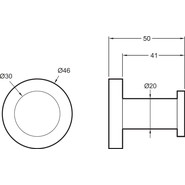 Крючок Jacob Delafon Eo E77826-CP - фото 2