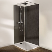 Душевая перегородка Jacob Delafon Contra 100 см E22W100-GA (стекло 8 мм), хром/прозрачное - фото 