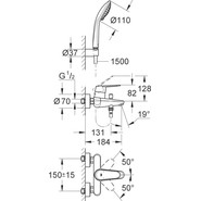 Смеситель для ванны Grohe Eurodisc Cosmopolitan 33395002 - фото 4