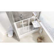 Шторка для ванны Ravak Supernova VS3 115 см 795S010041 белый/rain - фото 2