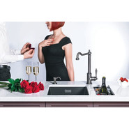 Кухонная мойка Omoikiri Kata 40-U-BL 4993396, чёрный, Цвет производителя: чёрный - фото 3