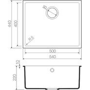 Кухонная мойка Omoikiri Bosen 54-U-BE 4993162, ваниль, Цвет производителя: ваниль - фото 2