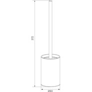 Ёршик для унитаза Iddis Petite PETWTPOi47, цвет белый матовый - фото 3